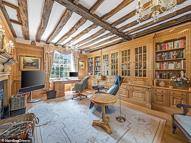 Each room inside the home also features exposed timber frames, recalling its 17th Century beginnings