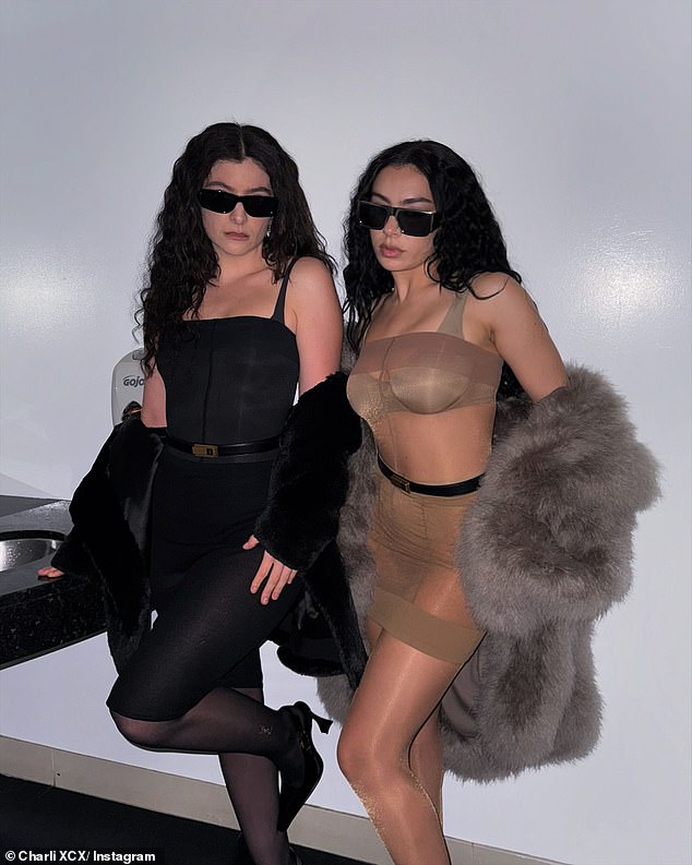 She 'worked it out on the remix' with Charli on the Brat album - but so many on social media believe Kiwi singer Lorde, 28, is behind the goss getting back to Taylor