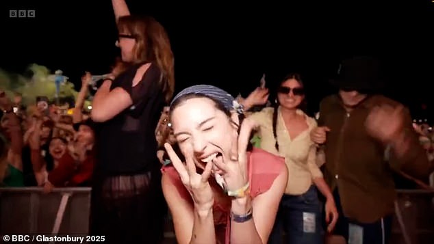 However, Gracie has too crossed paths with Charli over the summer - and even attended her Glastonbury set, being spotlighted as the 'Apple girl'