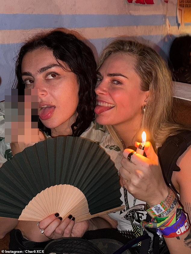 The British socialite also has been spotted around the Brat singer, with both partying it up at Glastonbury this summer