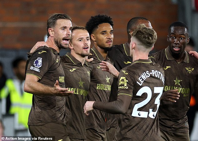 Tottenham are among the sides showing an interest in Kevin Schade (centre), according to a report