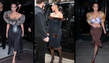 Kim Kardashian Keeps Wearing Fur Accents in New York City