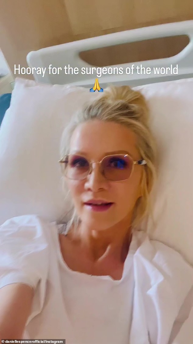 Russell Crowe's ex-wife Danielle Spencer (pictured) has undergone major surgery for a serious medical condition