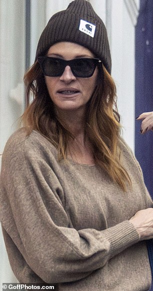Julia Roberts was spotted in London's Notting Hill on Wednesday, 26 years after starring in the iconic romcom
