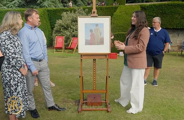 The painting was valued by Antiques Roadshow expert Charlotte Riordan when the BBC show visited Hill of Tarvit Mansion in Fife