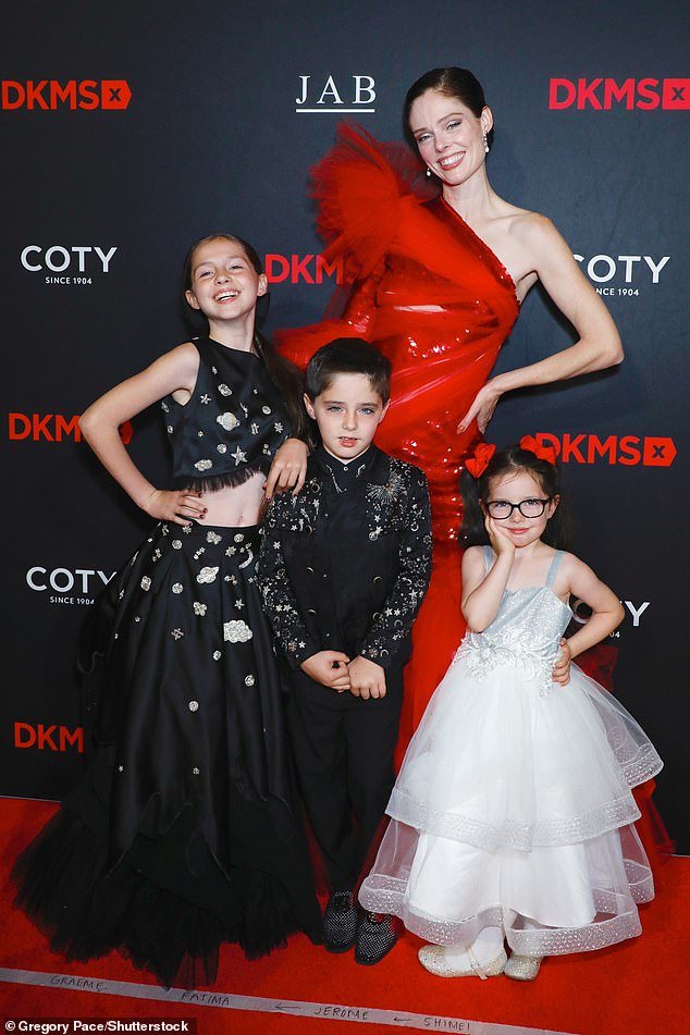 Coco took to the red carpet with her three children, Ioni James Conran, Iver Eames Conran and Iley Ryn Conran