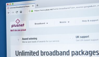 Plusnet's prices: Broadly in line with other major providers