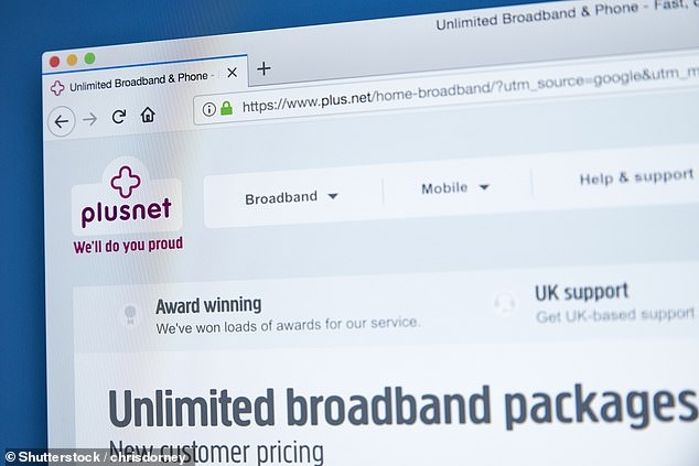 Plusnet's prices: Broadly in line with other major providers
