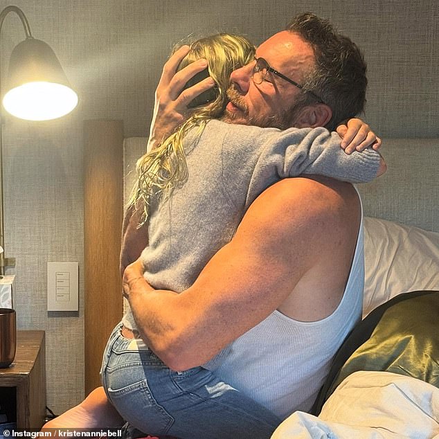 It comes after Kristen marked her 12th wedding anniversary with a photo of her straddling husband Dax Shepard as he sweetly cradled her head