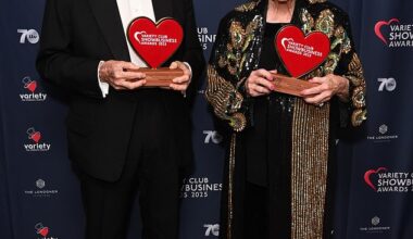Coronation Street legends William Roache and Barbara Knox (pictured) insisted they aren't slowing down yet as they were awarded the Outstanding Contribution to Television gong at the Variety Club Awards on Sunday evening