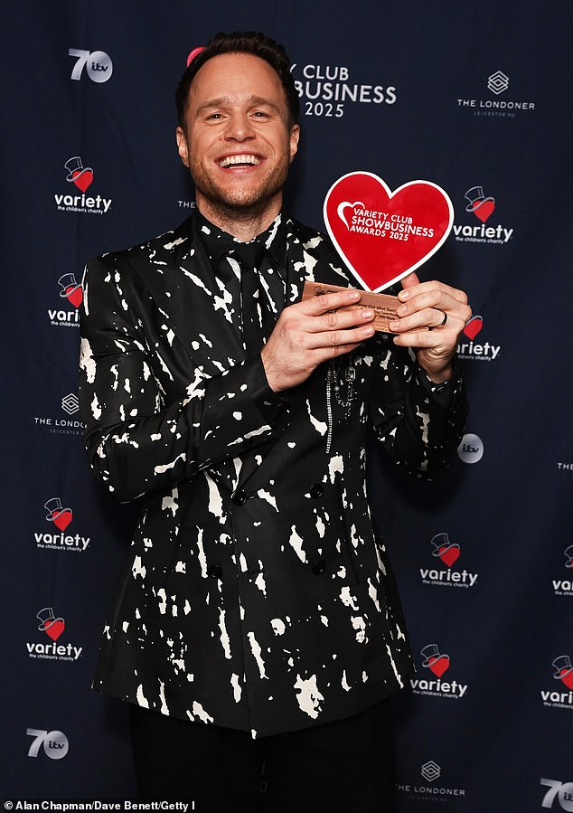 In the Outstanding Contribution to Music category, Olly Murs, 41, took home the win - 16 years since he burst onto our screens and remained increasingly ambitious about what's to come