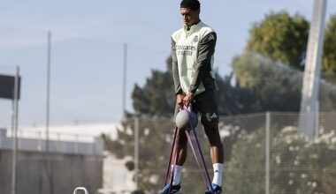 A photograph of Jude Bellingham performing an unusual training drill at Real Madrid went viral last Wednesday - after the LaLiga club shared it to their official Instagram account