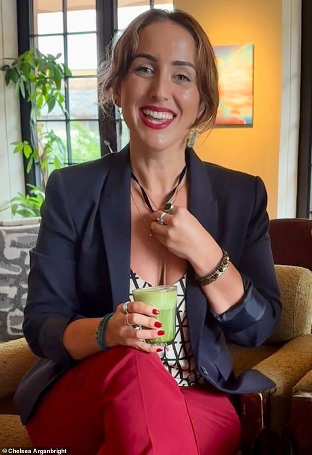 The seasoned traveler said she found it difficult to enjoy the habits of her Australian life including matcha lattes (pictured) and the gym