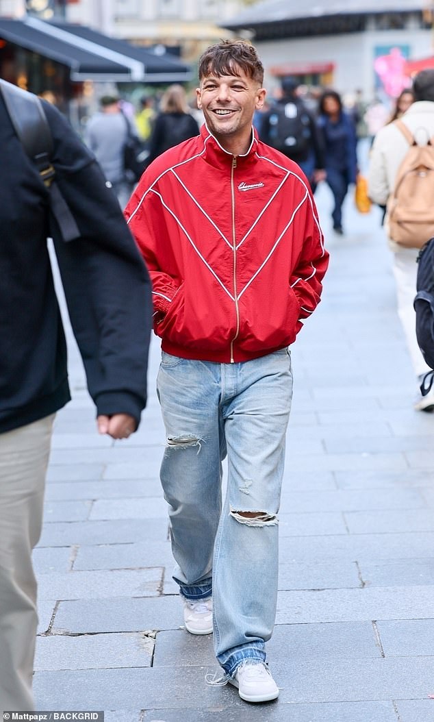 Louis Tomlinson, 33, has stepped out for the first time since revealing the 'horrible' star that he 'despises', as he headed to Capital Radio to promote his new album on Wednesday