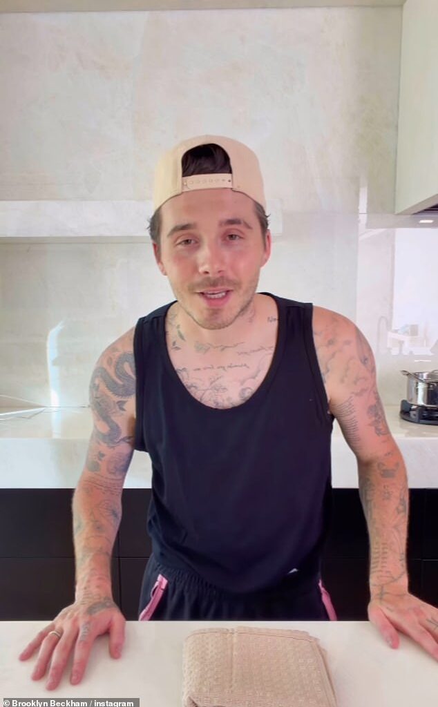 Victoria and David Beckham have praised estranged son Brooklyn as he showed off his kitchen skills, hinting at a potential family reconciliation