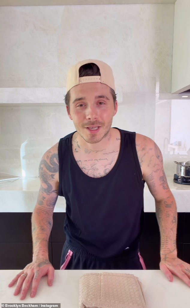 Victoria and David Beckham have praised estranged son Brooklyn as he showed off his kitchen skills, hinting at a potential family reconciliation