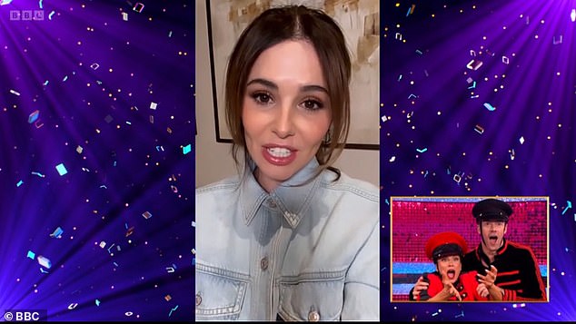 Vicky was left speechless when Claudia revealed Cheryl had recorded a video message, as the singer appeared on screen