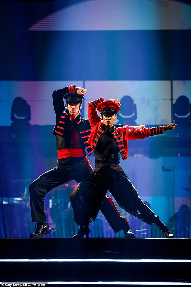 Vicky Pattison and her partner Kai performed a Couple's Choice to Fight For This Love by Cheryl which was praised by the judges