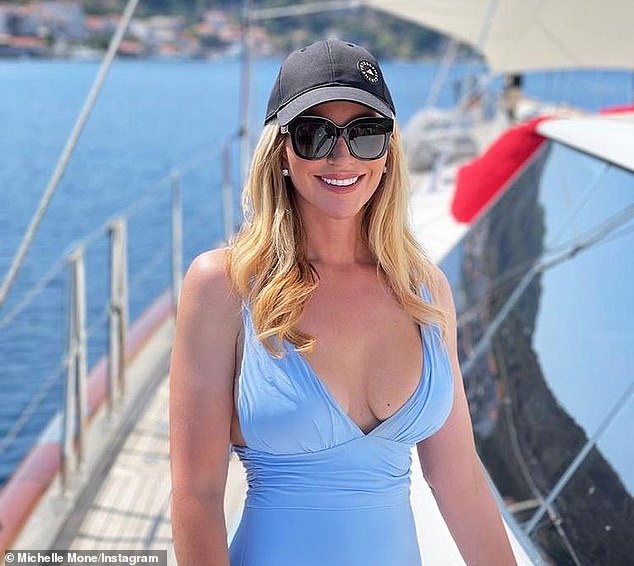Baroness Michelle Mone, 54, poses in a bikini on Florida's Fisher Island which is nicknamed 'Billionaire's Island'