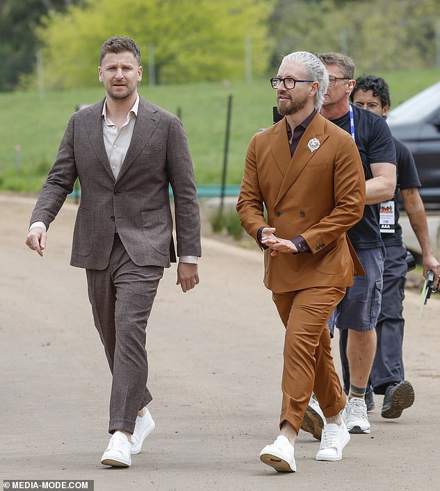 Matt and Robby also looked dapper and appeared nervous as they waited for the final results