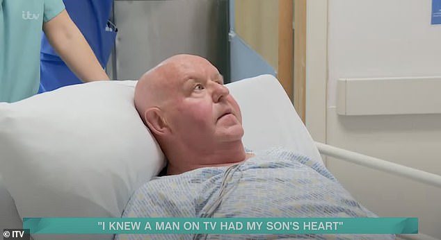 Colin received the heart via a transplant that was shown on TV months later