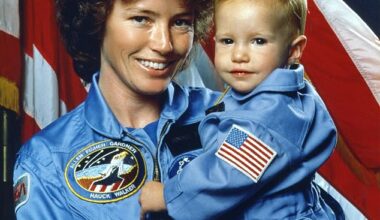 Anna Fisher (pictured), the first mother to go into orbit, who was so dedicated to the training programme that, three days after giving birth to daughter Kristin (also pictured), she was back at NASA, preparing for her first flight
