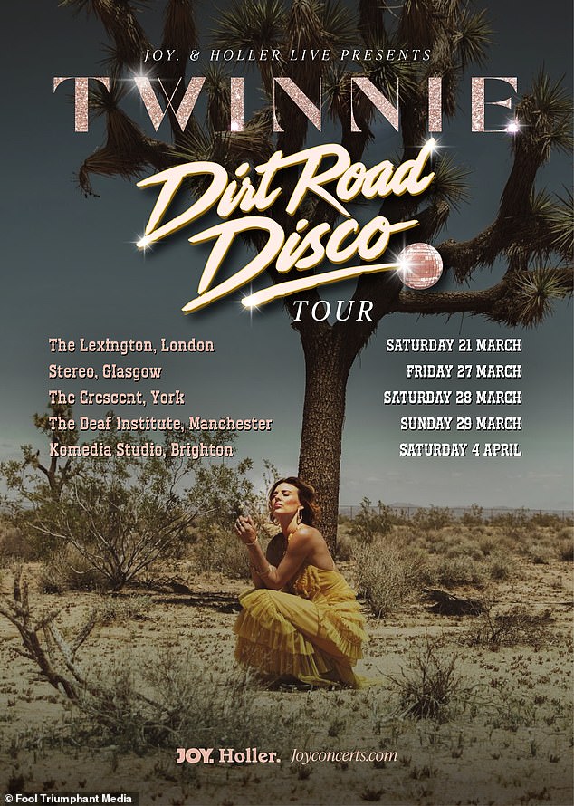 Twinnie is set to tour the UK for a number of dates as she prepares to take to the stage in London, Brighton, Manchester, York and Glasgow