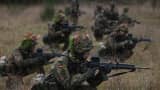 New army recruits of the Bundeswehr, Germany's armed forces, during basic training on Nov. 29, 2022 near Prenzlau, Germany.