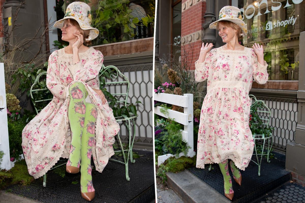 Pamela Anderson turns heads in wild floral outfit at Sonsie skincare event