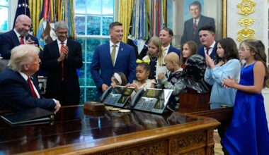 Donald Trump signs executive order to use AI in fight against childhood cancer