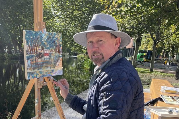 Former Air Corps crewman to display his art alongside works by Andy Warhol