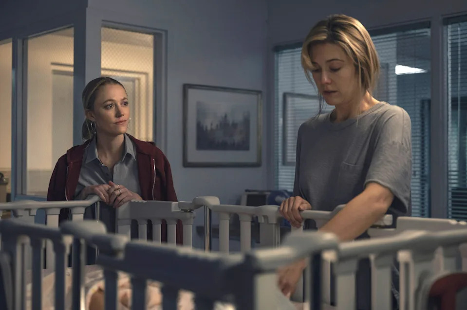 Maika Monroe, left, and Mary Elizabeth Winstead.