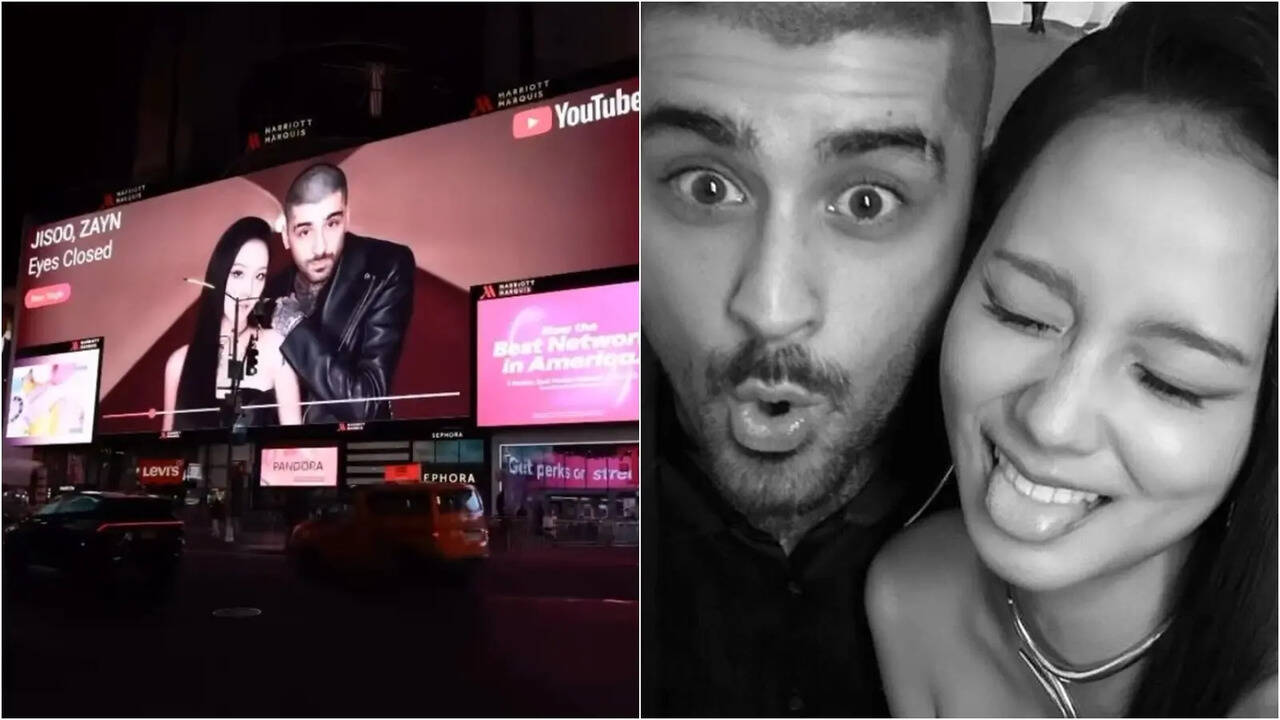 Jisoo, Zayn Malik's Eyes Closed Makes It To Times Square After Debuting At No 1 On iTunes, Crossing 10 Million Views In 24 Hours | Korean