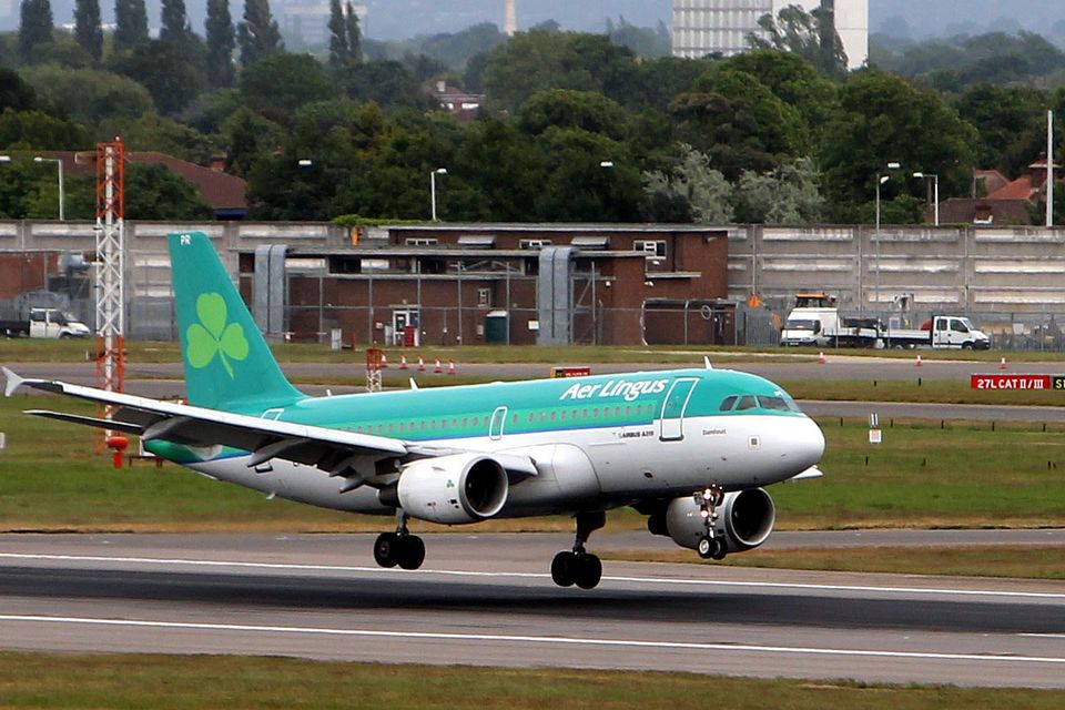 An Aer Lingus plane takes off. Stock image: PA