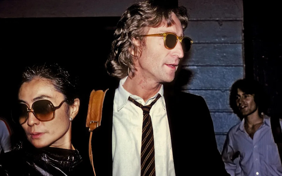 John Lennon and Yoko Ono in New York, 1980