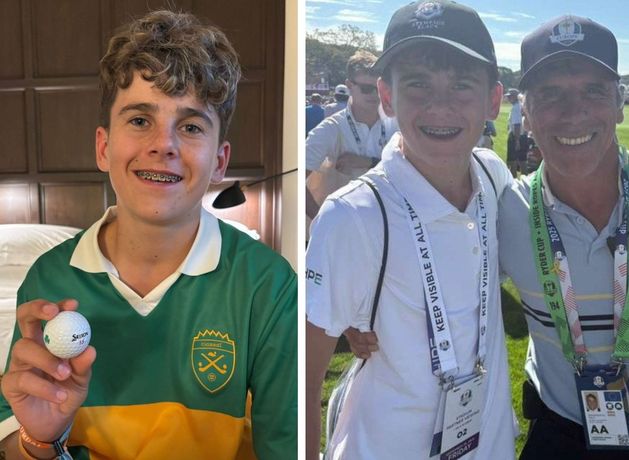 Meet the Irish teenager who got his hands on the ball from Shane Lowry’s iconic Ryder Cup putt
