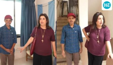 Farah Khan visits her old home, recalls sleeping on floor; Dilip says, ‘Now even our storeroom is bigger than this’