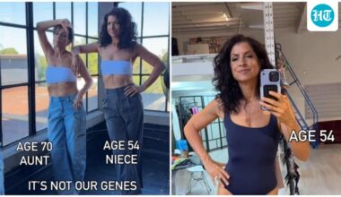 54 year old woman shocks internet as she poses with fit aunt aged 70; shares their top 4 secrets to looking so young