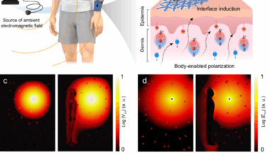 Leveraging body dielectric polarization for ambient electromagnetic energy recovery via e-textile
