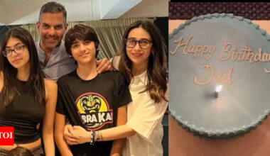 Karisma Kapoor's children celebrate Sunjay Kapur's birth anniversary amidst legal battle for his Rs 30,000 crore estate, Kareena Kapoor says, 'Dad protecting you' | Hindi Movie News