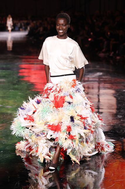 Matthieu Blazy’s finale look for Chanel at Paris Fashion Week. Photo: Stephane Cardinale - Corbis/Corbis via Getty Images