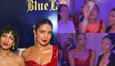 Priyanka Chopra poses with Anoushka Shankar at a Diwali party in London; actor is mesmerised by a magic trick. Watch