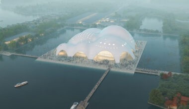 Renzo Piano Building Workshop Designs Curved Concrete Opera Hall Rising from Hanoi’s West Lake