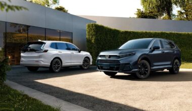 2025 honda crv and another in a driveway