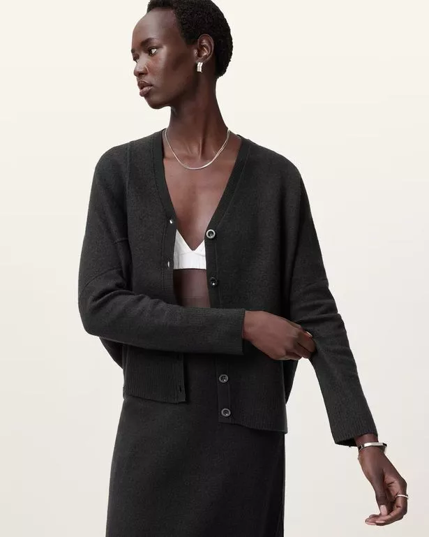 Antonia V-Neck Merino Wool Cardigan