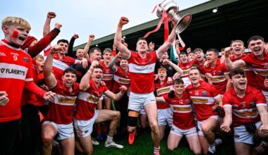 Paul Geaney strikes two late goals to end Dingle’s 77-year wait for Kerry county crown