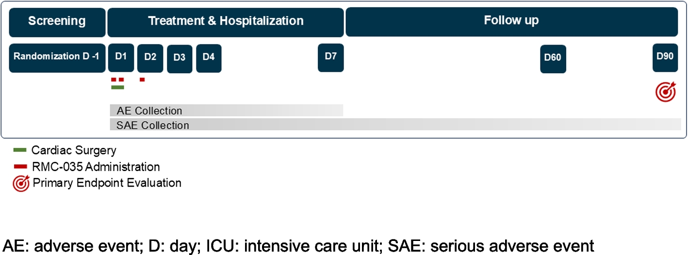 POINTER: study protocol for a phase 2b, randomised, placebo-controlled, double-blind, parallel group dose-finding clinical study to evaluate the efficacy of RMC-035 on renal function and safety, in participants at high risk for kidney injury, following open-chest cardiac surgery | Trials