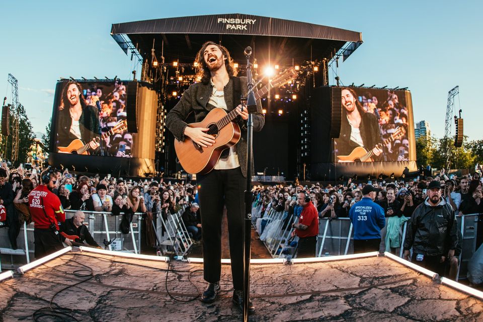 Hozier playing in London last July. Photo: Ruth Medjber