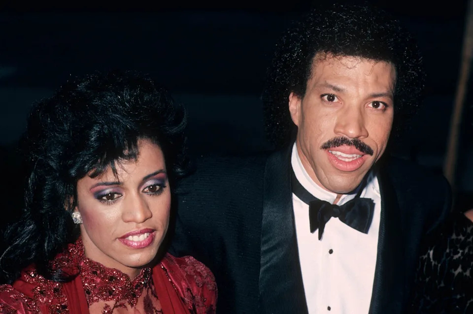 Lionel Richie with his ex-wife Brenda at the Academy Awards in 1986.