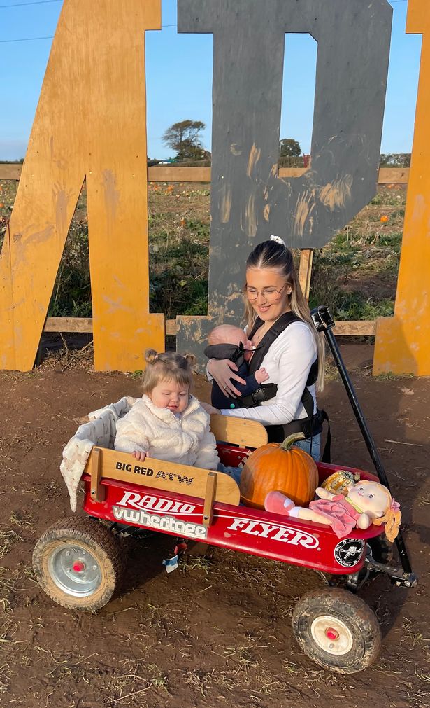 Darla-May Higgs (left) with her mother Dulcie-May and brother Hugo - Darla-May was diagnosed with a rare genetic disorder called HT1 when she was 10 months old